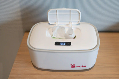 Verwarmd Aankleedkussen + Billendoekjesverwarmer - Vanilla en Wit