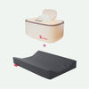 Verwarmd Aankleedkussen + Billendoekjesverwarmer - Charcoal en Vanilla