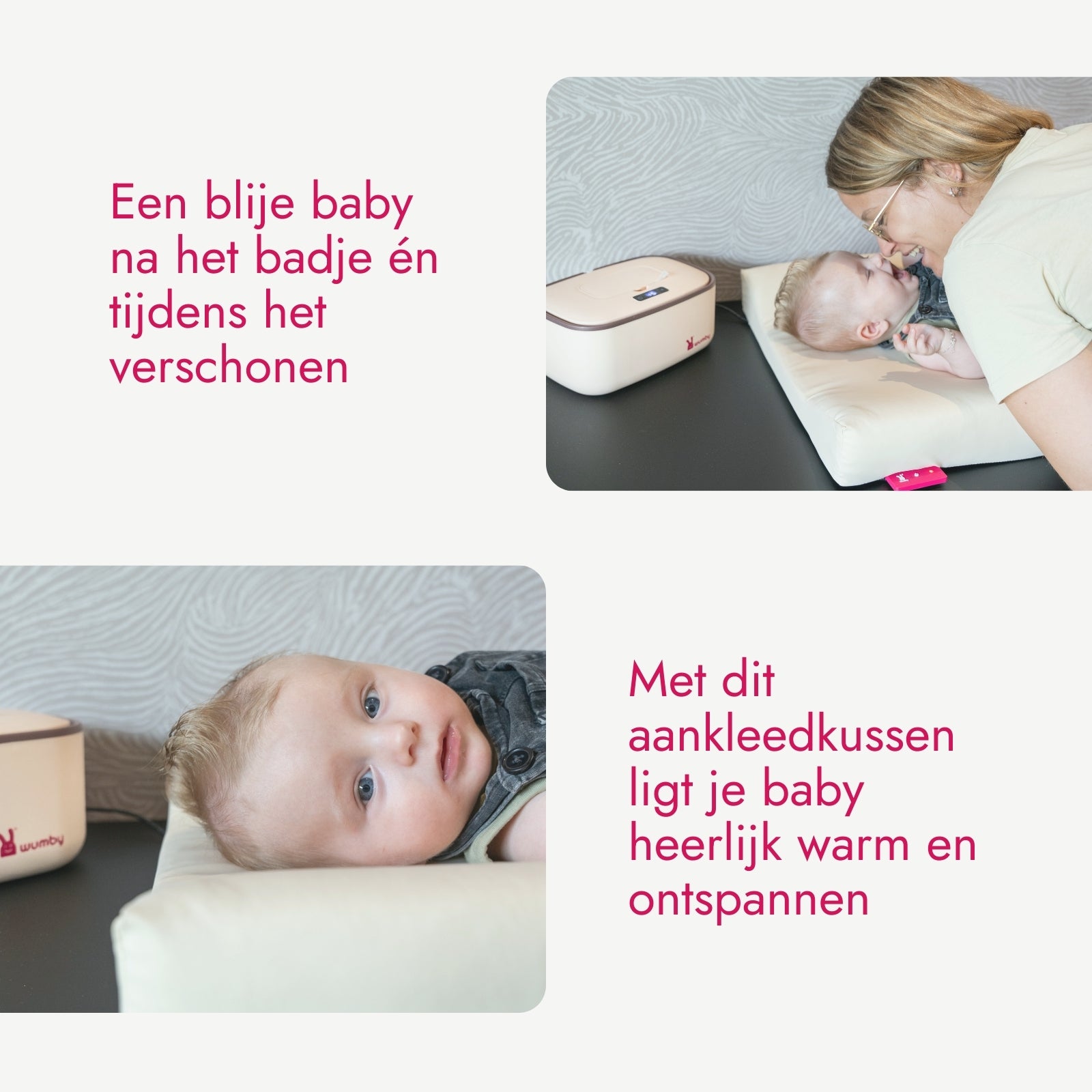 Wumby verwarmd aankleedkussen